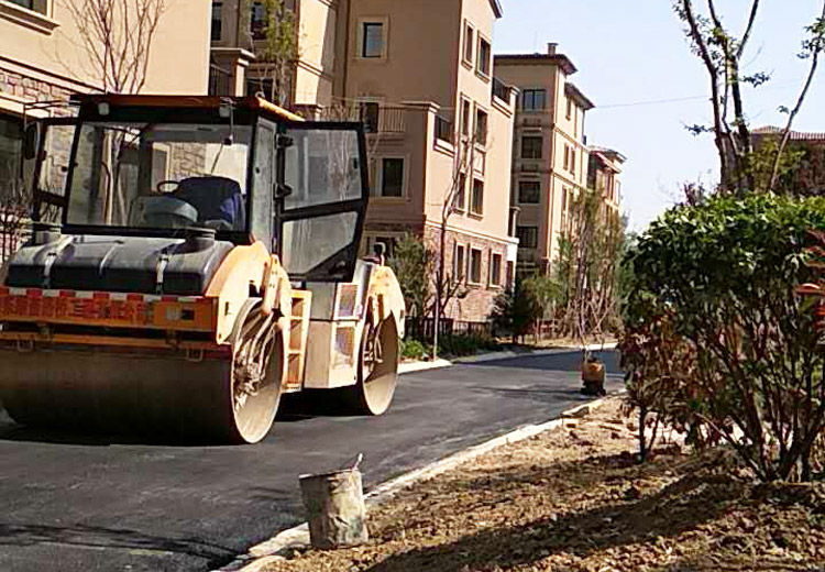 濟寧劉村采摘園別墅區路面工程