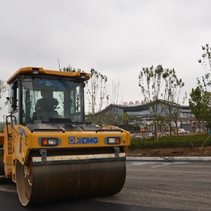 泗水高鐵站道路施工