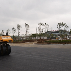 泗水高鐵站道路施工